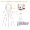 Adjustable Women's Torso Mannequin Clothing Hanger with Bust Pads, Multicolor (A) view 2
