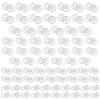 80 Pairs Transparent Plastic Snap Buttons for Sewing view 1