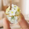 Mini Glass Flowers with Vase view 3