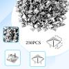 250 Pcs Square Metal Studs, Silver Pyramid Studs Set view 2