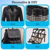 250 Pcs Square Metal Studs, Silver Pyramid Studs Set view 4