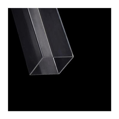 Clear Rigid Round Acrylic Glass Tube, Acrylic Square Tube for Aquarium Water Pipes and Garden Supplies, Multiple Sizes (30 × 30 × 2 mm)