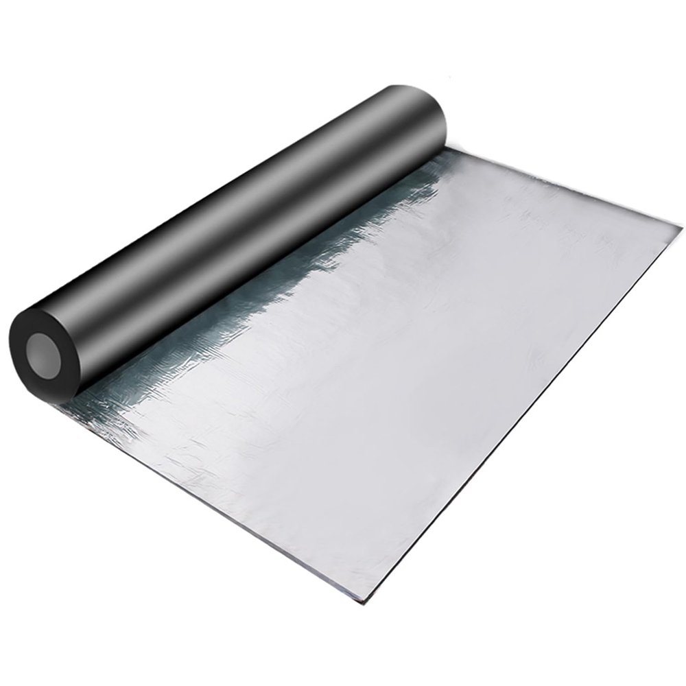 Self-Adhesive Waterproof Bitumen Roof Repair Tape, Aluminum Foil, 0.65 x 3.3 ft