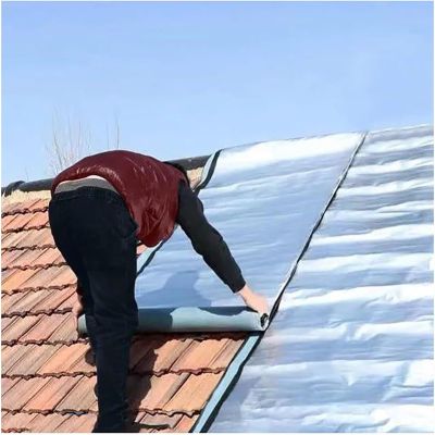 Self-Adhesive Aluminum Foil Repair Tape for Asphalt Roof Shingles, 50 x 900 cm
