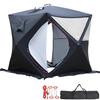 Ice Fishing Tent, Outdoor Sauna Tent for 3–5 People, Insulated Winter Shelter view 1