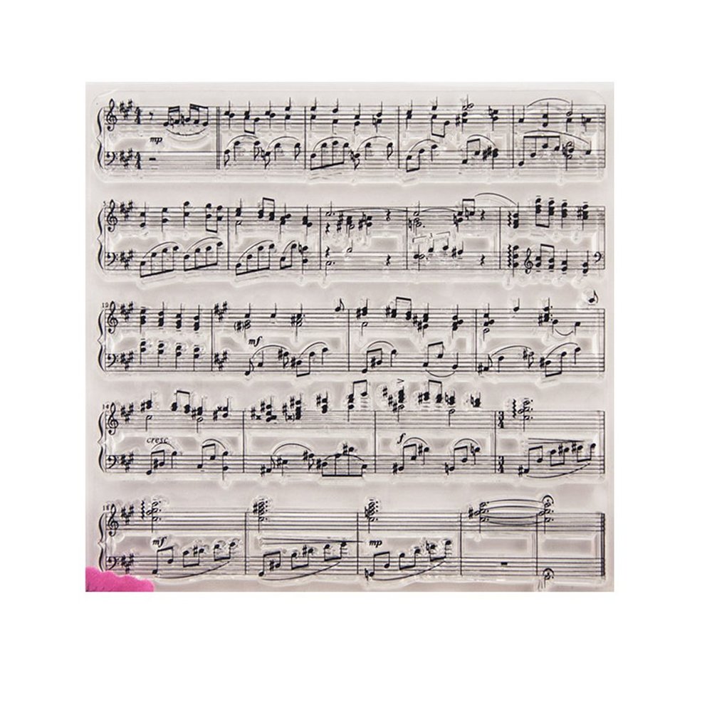 Music Notes Clear Silicone Stamp