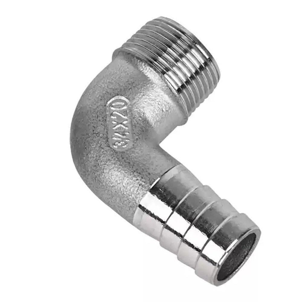90-Degree Stainless Steel Elbow Fitting, 304 Stainless Steel, 12 in x 2050 mm (2 in x 50 mm)