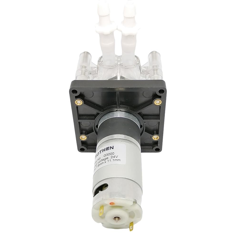 GROTHEN 24V DC Peristaltic Pump, 3,000 mL/min, 3-Roller PHARMED BPT Tubing