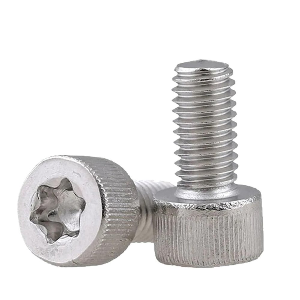 550-Piece M5-0.8 5 mm A2 304 Stainless Steel Torx Socket Head Screws, DIN 912 (M5×12 mm, 50 pcs)