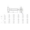 550-Piece M5-0.8 5 mm A2 304 Stainless Steel Torx Socket Head Screws, DIN 912 (M5×12 mm, 50 pcs) view 2