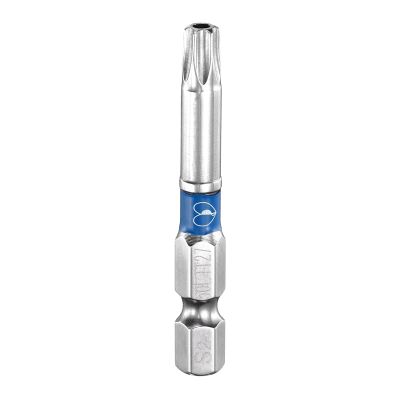 QUARKZMAN TT27 Tamper-Resistant Torx Bit, 1/4" Hex Shank, 2" (50 mm), Magnetic, S2 Steel
