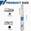 QUARKZMAN TT27 Tamper-Resistant Torx Bit, 1/4" Hex Shank, 2" (50 mm), Magnetic, S2 Steel view 2