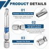 QUARKZMAN TT27 Tamper-Resistant Torx Bit, 1/4" Hex Shank, 2" (50 mm), Magnetic, S2 Steel view 3