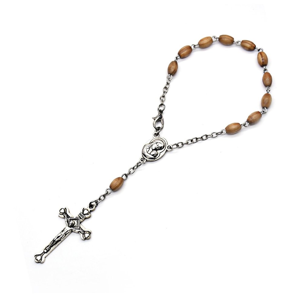 Scented Wooden Bead Rosary Pendant