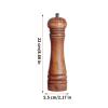 Salt and Pepper Mill Set, 22 cm, Refillable, Adjustable Grind view 2