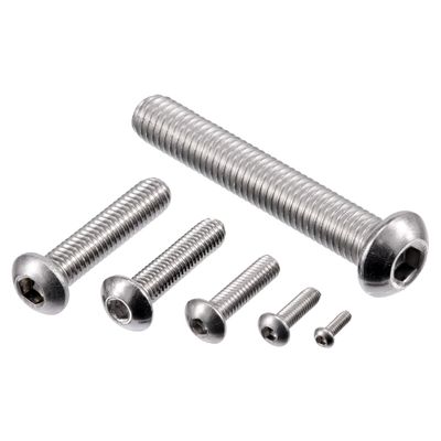 NORMREICH - 10 M5x35 Stainless Steel A2 (V2A) Button Head Socket Screws, ISO 7380-1 / DIN 34805-1