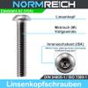 NORMREICH - 10 M5x35 Stainless Steel A2 (V2A) Button Head Socket Screws, ISO 7380-1 / DIN 34805-1 view 2