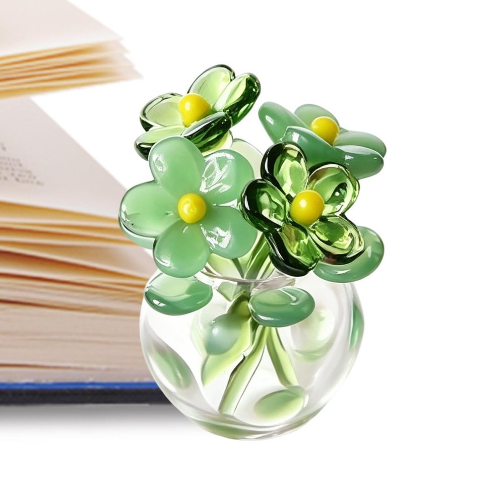 Mini Glass Flowers - Artificial Bouquet