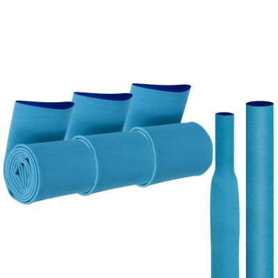 QUARKZMAN 3-Pack 1 m Matte Heat Shrink Tubing, 45 mm Diameter, 1.7:1, Blue