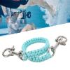 CHHELIHL Noctilucence Dive Camera Handle Lanyard, Strong Corrosion-Resistant Stainless Steel, Glowing Blue view 2