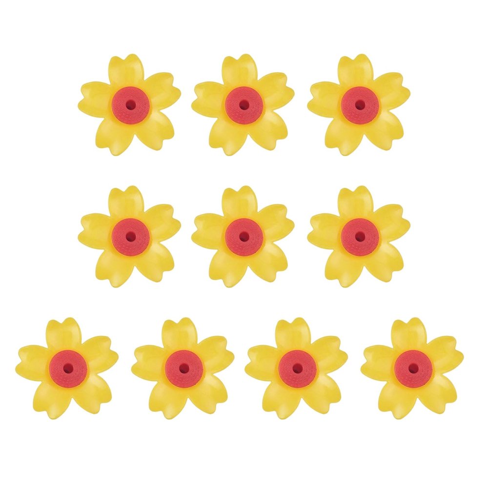 Rotating Flower Inserts for Bird Feeders