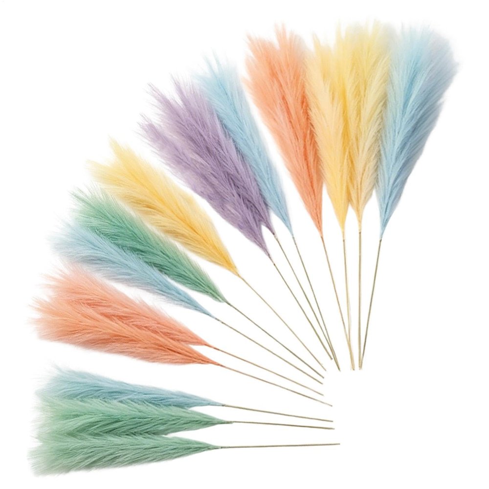 Artificial Pampas Grass | 15 Pieces 55 cm Boho Style Vase Filler
