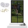 tylxayoxa Reinforced Cat Screen Door with Zipper, 85 x 205 cm view 1