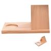 Alipis Portable Triangular Book Stand with V-Shaped Shelf view 1