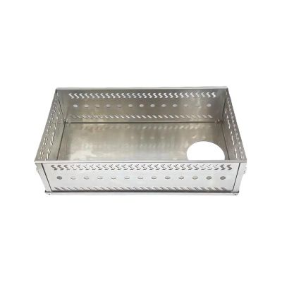 CNYUON Charcoal Firebox, Foldable Sauna Stone Holder, Stainless Steel, Size L
