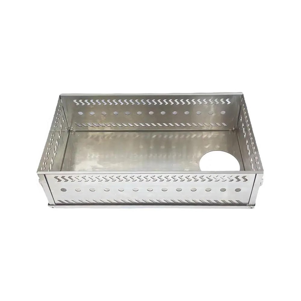CNYUON Charcoal Firebox, Foldable Sauna Stone Holder, Stainless Steel, Size L