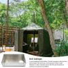 CNYUON Charcoal Firebox, Foldable Sauna Stone Holder, Stainless Steel, Size L view 3