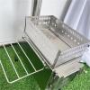 CNYUON Charcoal Firebox, Foldable Sauna Stone Holder, Stainless Steel, Size L view 4