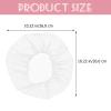 Angoily Disposable Hair Nets, 100 Count, Nylon, Breathable, White, 24 Inches view 2