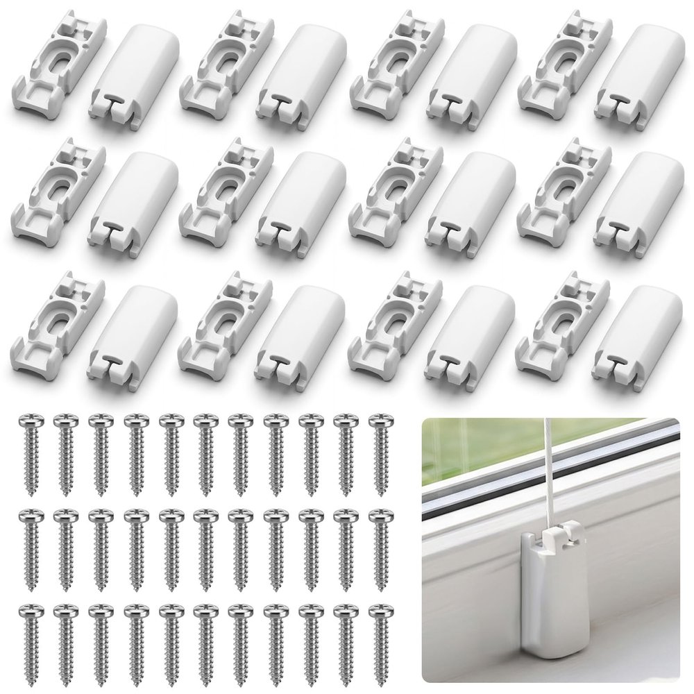GEEHUA 12-Pack Pleated Shade Clips