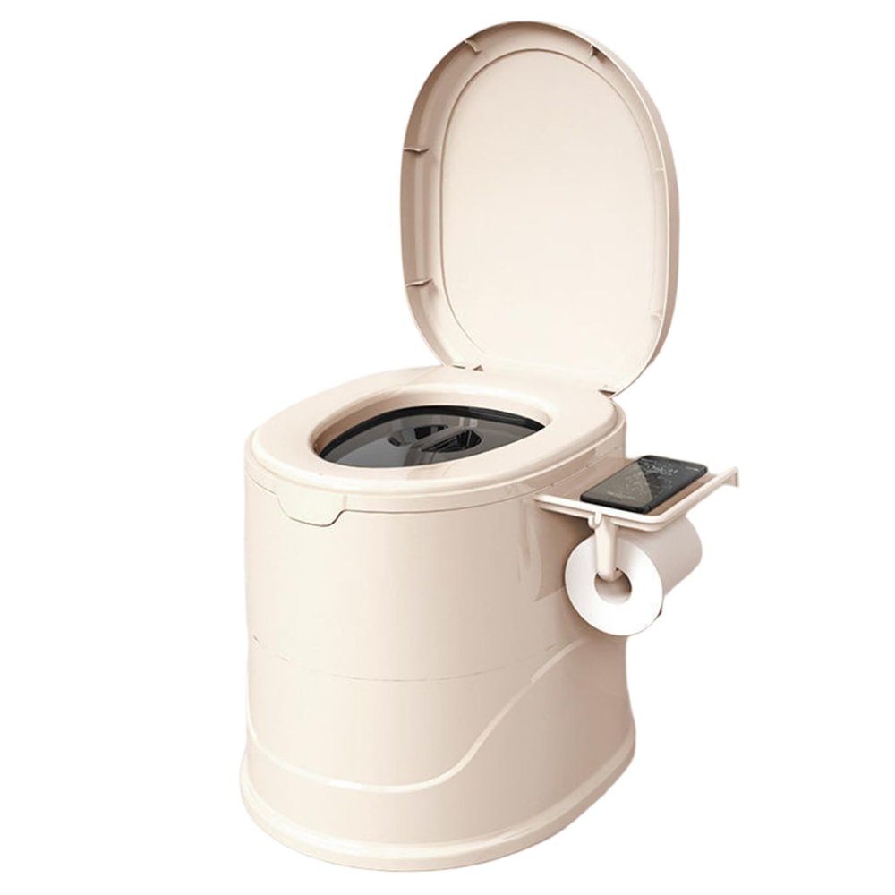 Bemonew Portable Toilet for Adults and Camping, Beige
