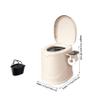 Bemonew Portable Toilet for Adults and Camping, Beige view 2