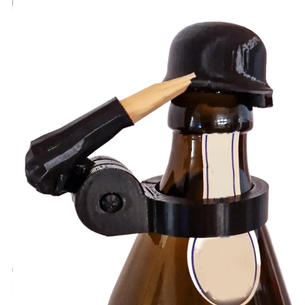Soldier Salute Beer Bottle Cap