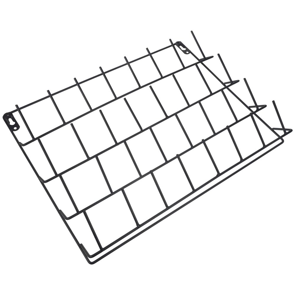 ifundom Wall-Mounted Iron Thread Organizer with 32 Holders, Black