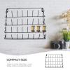 ifundom Wall-Mounted Iron Thread Organizer with 32 Holders, Black view 2