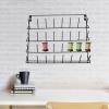 ifundom Wall-Mounted Iron Thread Organizer with 32 Holders, Black view 3