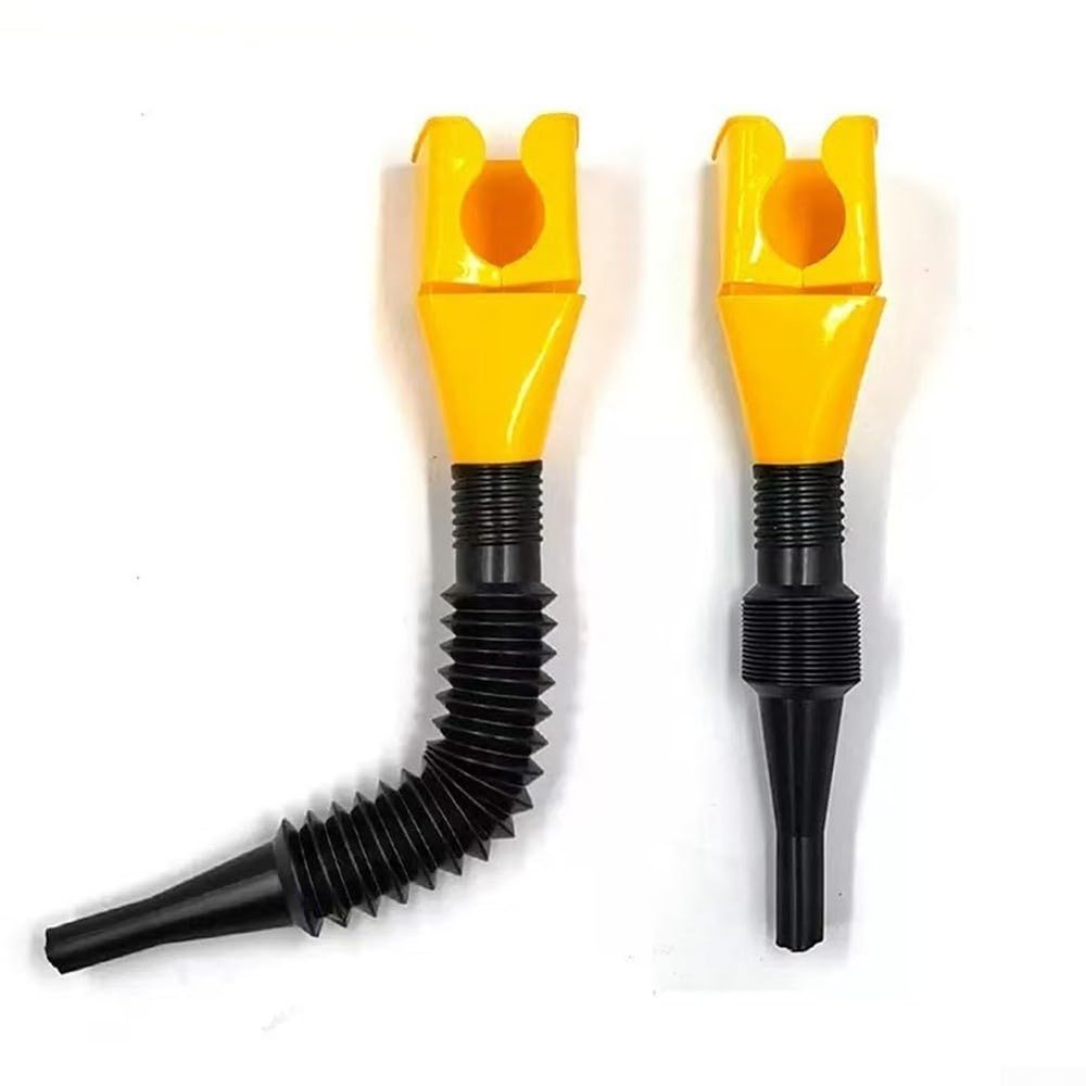 Small Square Funnel for Pouring and Fueling, No Support, Yellow