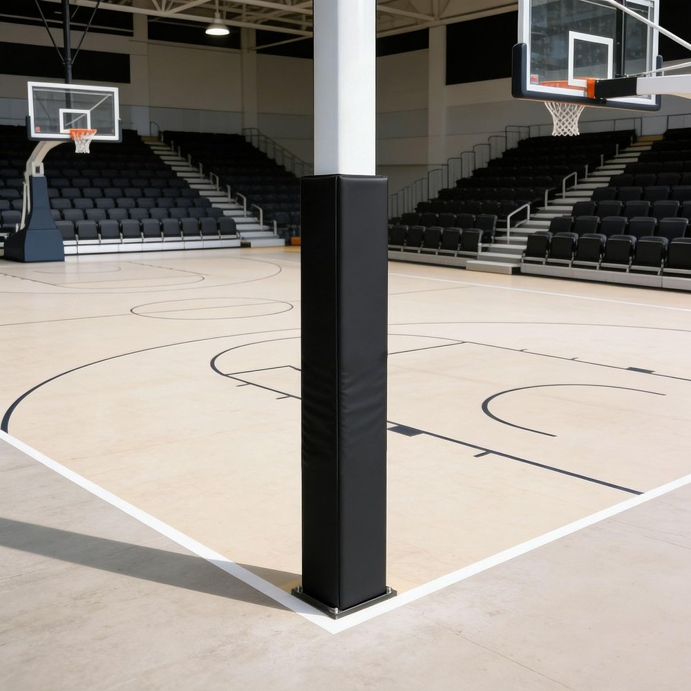 Portable Reusable Soft Padding for Metal Poles, Ideal for Gyms, Playgrounds, and Basements