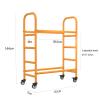 Mobile Tire Storage and Transport Rack with Adjustable Stand and Wheels view 2