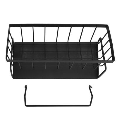 NDiyueAa Carbon Steel Sink Sponge Holder, Black