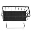 NDiyueAa Carbon Steel Sink Sponge Holder, Black view 1