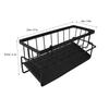 NDiyueAa Carbon Steel Sink Sponge Holder, Black view 2