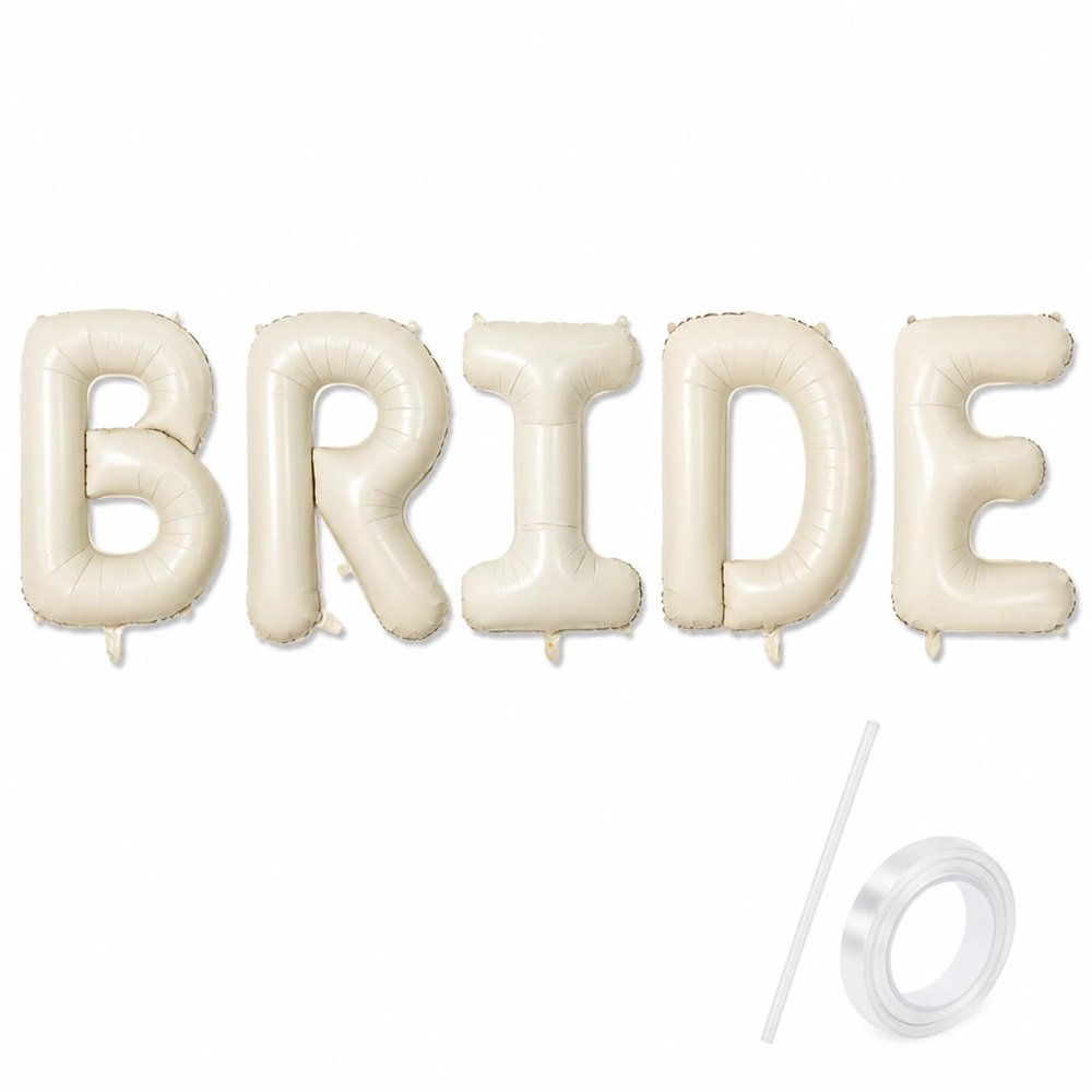 Gleemix Bride to Be Balloon Set - Cream White