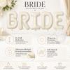 Gleemix Bride to Be Balloon Set - Cream White view 3
