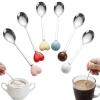 RhiVrillion 6 Colorful Egg Spoons in 304 Stainless Steel view 1