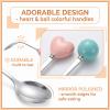 RhiVrillion 6 Colorful Egg Spoons in 304 Stainless Steel view 4